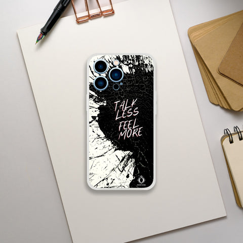 TALK LESS - FEEL MORE Art Schibli - Limited Edition Flexi Case Iphone 14 Pro